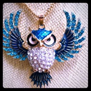 Betsy  Johnson owl necklace
